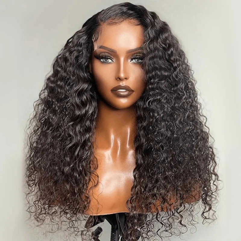 Lace wig with a silk - base cap for a comfortable and smooth feel5x5 Real HD Lace Closure Wig Loose Deep Wave Virgin Human Hair