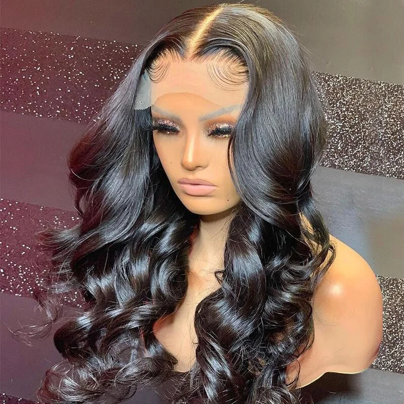 Lace wig with a 200 - density for a full and thick appearance5x5 Real HD Lace Closure Wig Loose Wave Virgin Human Hair