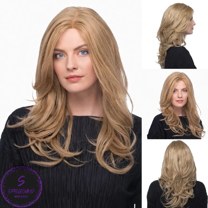 Human - hair wig in a jet - black color for a classic and timeless lookEva Remi Human Hair - Luxuria Collection by Estetica Designs