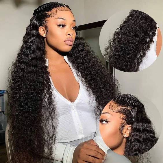 Colored wig with a 150 - density for a full and thick appearanceFast Delivery Real HD Lace Lemoda 13x6 Lace Frontal Wig Water Wave Natural Hairline Virgin Human Hair Wigs