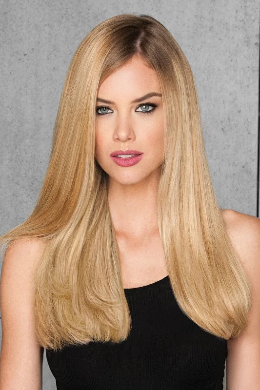 Human - hair wig with a straight texture for a sleek and minimalist lookHairdo Wigs Extensions - 18 Inch Remy Human Hair 10 pc Extension Kit (#H1810P)