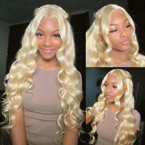 Human - hair wig with a side - swept bang for a sophisticated lookOvernight Shipping 30 Inch Blonde Lace Front Wig 613 Body Wave Wig HD Transparent Lace Wigs 13x4 Lace Frontal Wigs