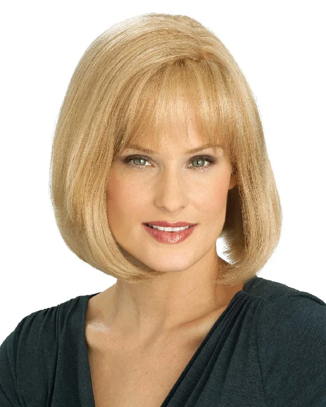 Human - hair wig with a 180 - density for a full and thick appearanceOpal | Monofilament Human Hair Wig by Louis Ferre