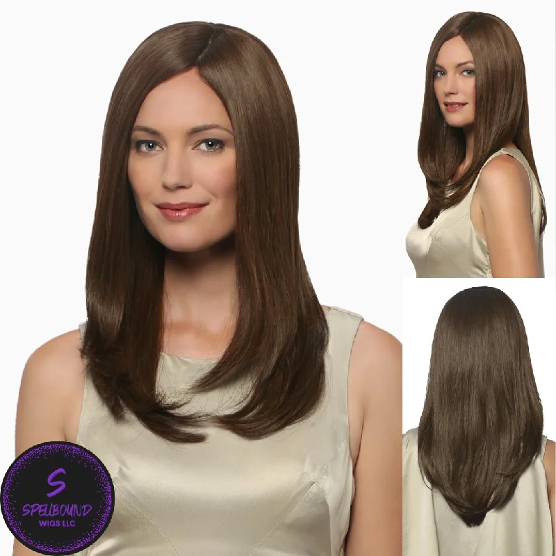 Human - hair wig with a middle - part for a classic and elegant styleTreasure Remi Human Hair - Hair Dynasty Collection by Estetica Designs