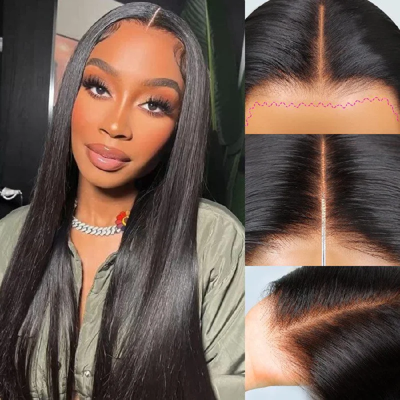 Lace wig with a natural - looking root for a more realistic lookWOWANGEL Pre-Everything Straight 9X6 Wear Go Glueless Wig HD Lace Wigs