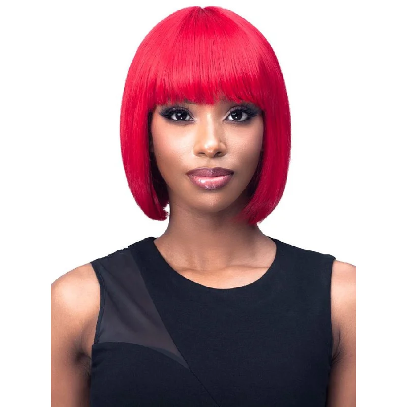 Bob wig with auburn highlights for a warm and vibrant appearanceBobbi Boss Stunna Series 100% Unprocessed Human Hair Wig - MH1503 Bryonia