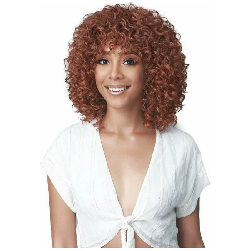 Heat - resistant bob wig for styling versatilityBobbi Boss Miss Origin Human Hair Blend Wig – MOG001 Halle (T4/613 only)