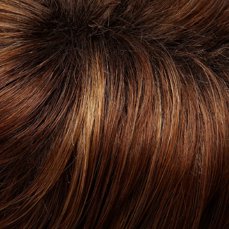 30A27S4* | Shaded Peach | Med Natural Red & Med Red-Gold Blonde Blend. Shaded w/Dk Brown