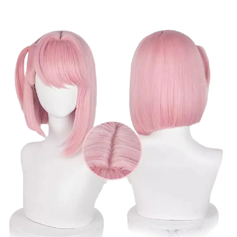 Bob wig in a jet - black color for a classic appearanceCosplay Wig - Genshin Impact - Charlotte