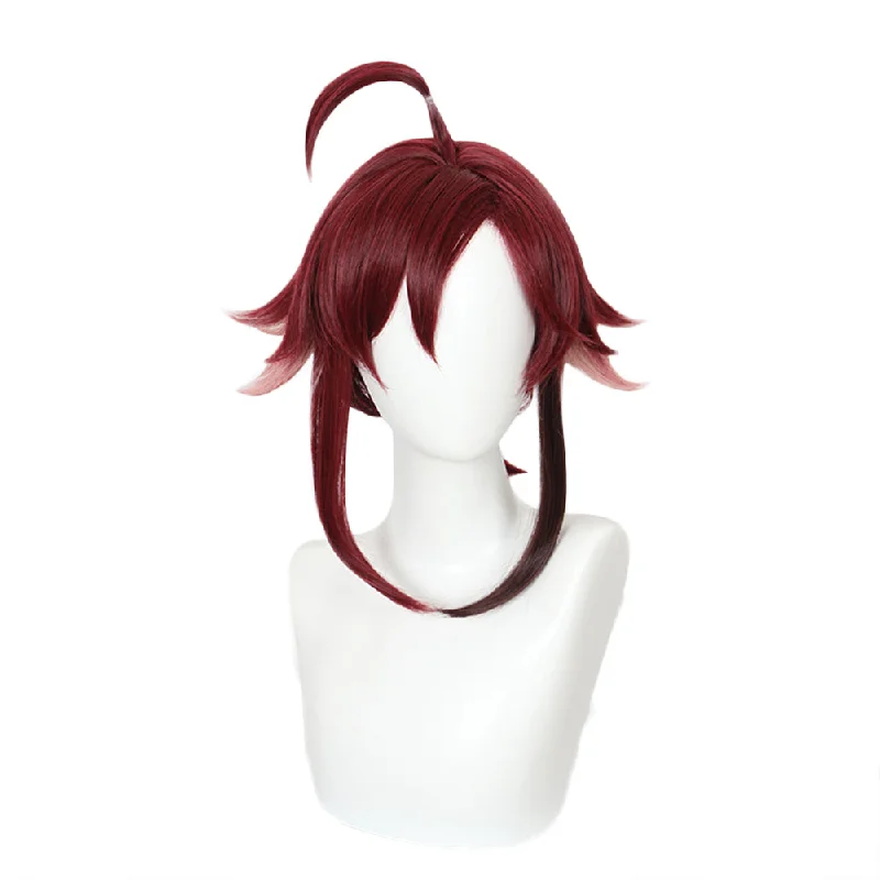 Bob wig with a pre - plucked hairline for a more natural lookCosplay Wig - Genshin Impact Shikanoin Heizou