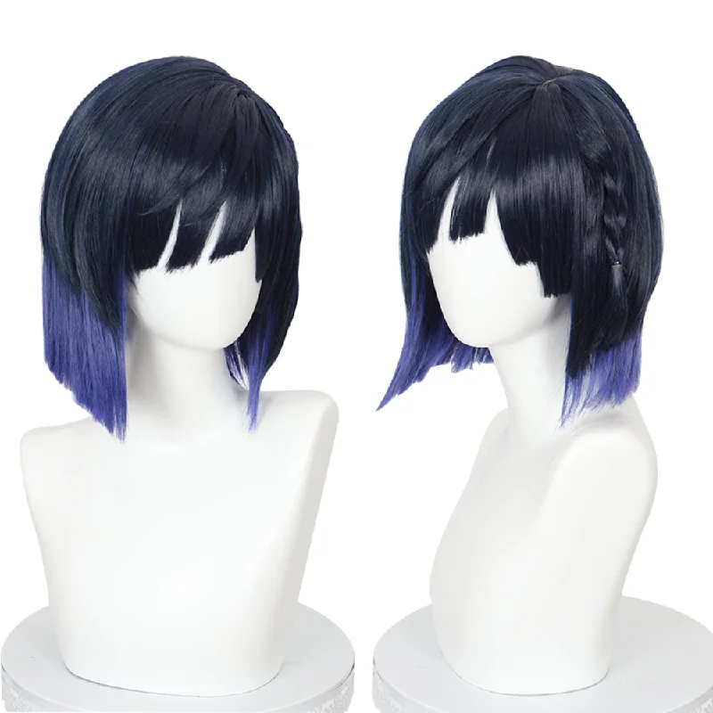 Synthetic bob wig with a natural - looking textureCosplay Wig - Genshin Impact Yelan