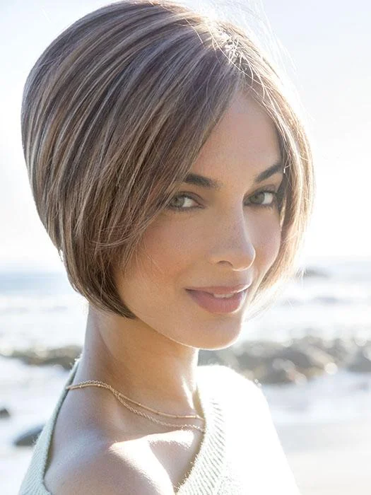 Lace - front bob wig for a seamless hairlineEmy | Synthetic Lace Front Wig (Mono Top)