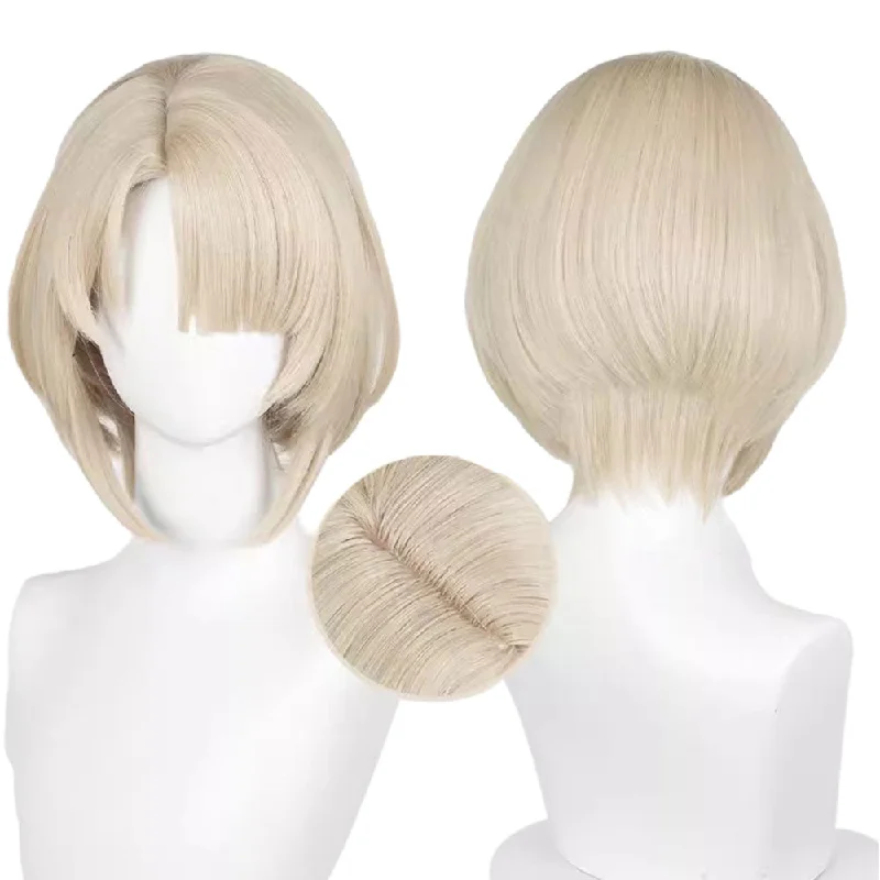 Petite bob wig suitable for women with small facesCosplay Wig - Genshin Impact- Freminet