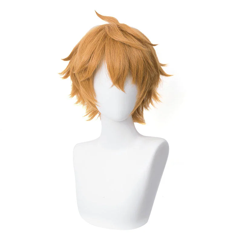 Bob wig with a monofilament cap for a breathable feelCosplay Wig - Genshin Impact Tartaglia