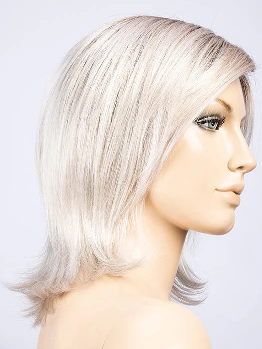 SILVER-BLONDE-ROOTED