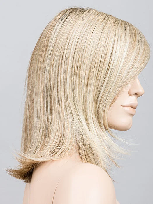 CHAMPAGNE ROOTED | Lightest Ash Blonde and Lightest Golden Blonde with Light Strawberry Blonde Blend and Shaded Roots