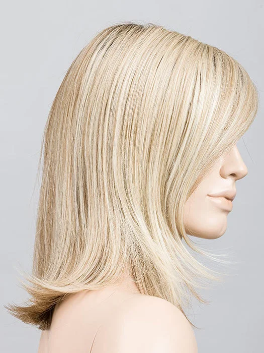 CHAMPAGNE ROOTED | Lightest Ash Blonde and Lightest Golden Blonde with Light Strawberry Blonde Blend and Shaded Roots