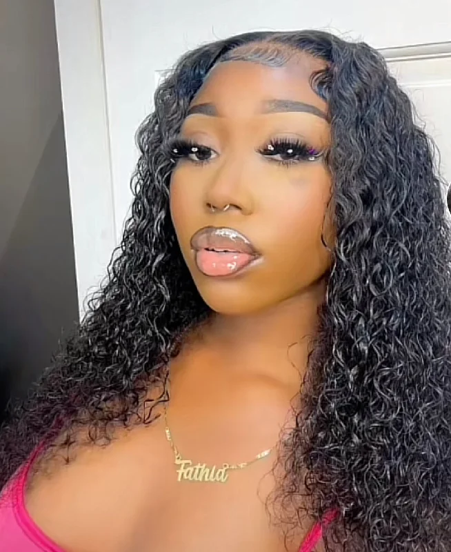 Newbie Cambodian Exotic Curly Frontal Wig