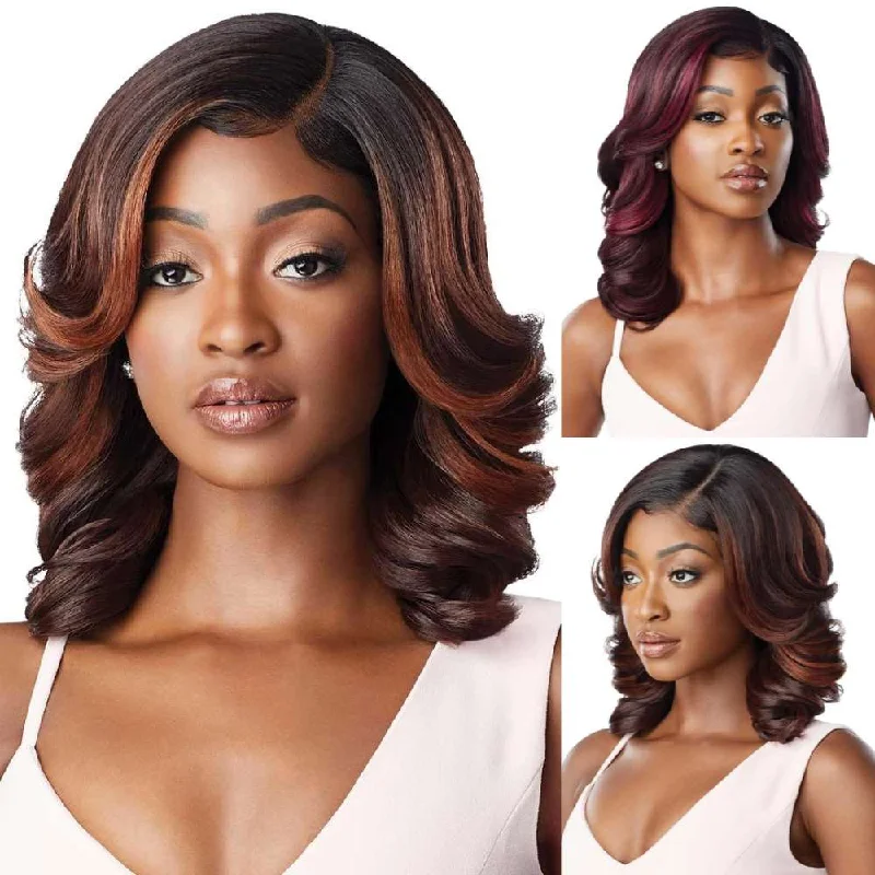 Lace - front bob wig for a seamless hairlineOutre Melted Hairline Synthetic Lace Front Wig - Arlissa