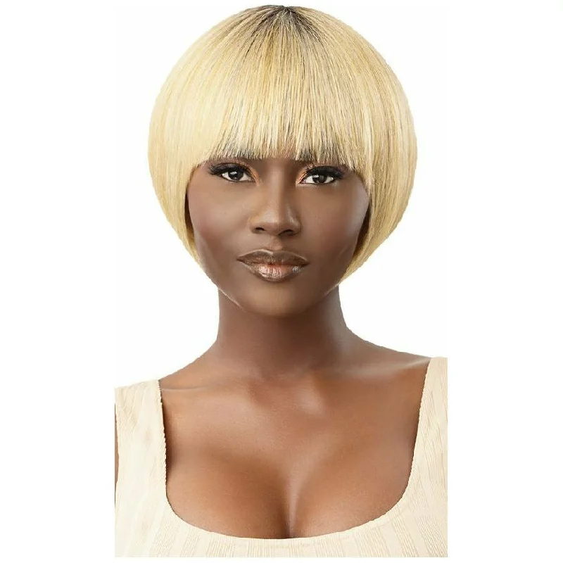 Bob wig with a wavy texture for a beachy lookOutre WIGPOP Synthetic Wig - Jia