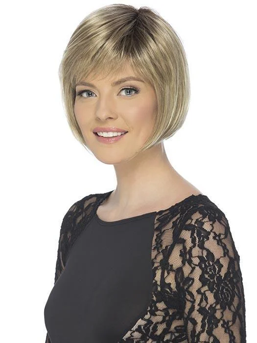 Short - bob wig for a super - sleek and minimalist styleSandra | Synthetic Wig (Mono Top)