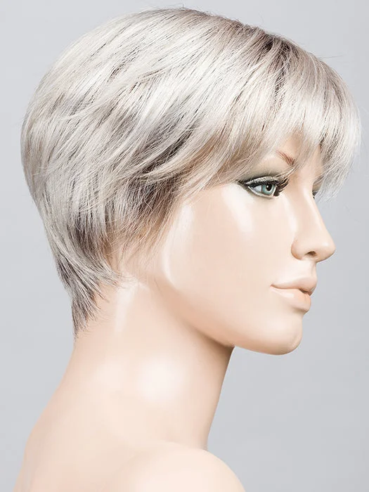 SILVER-BLONDE-ROOTED