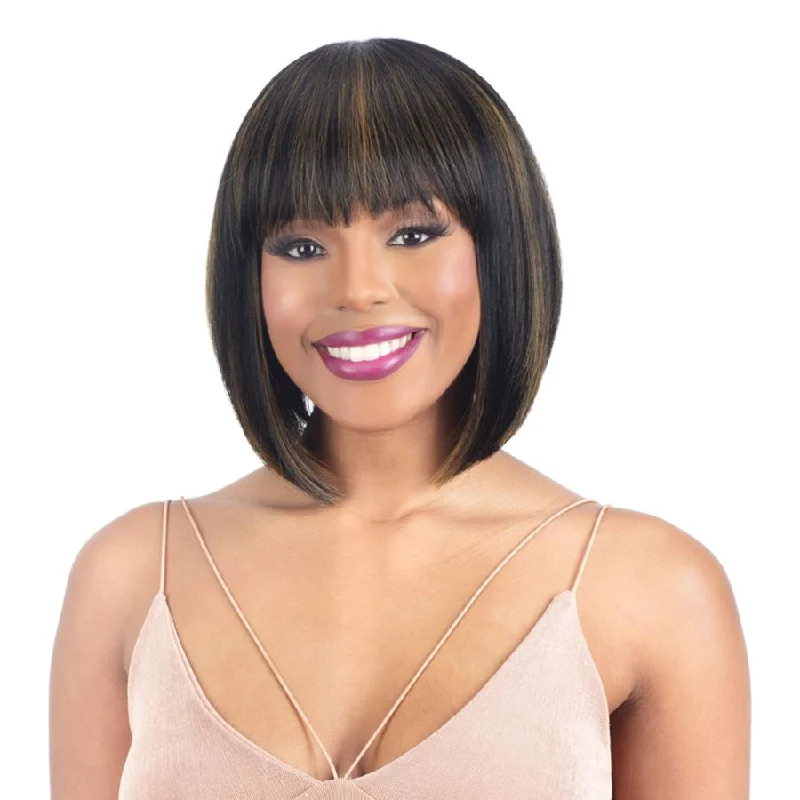 Lace - front bob wig for a seamless hairlineShake-N-Go Legacy Human Hair Blend Wig - Victoria