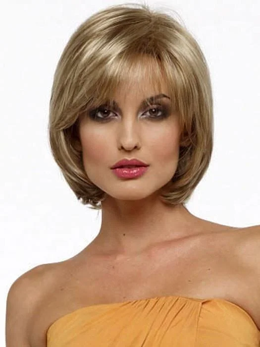 Bob wig with a balayage effect for a natural - looking color transitionSheila | Synthetic Wig (Basic Cap)