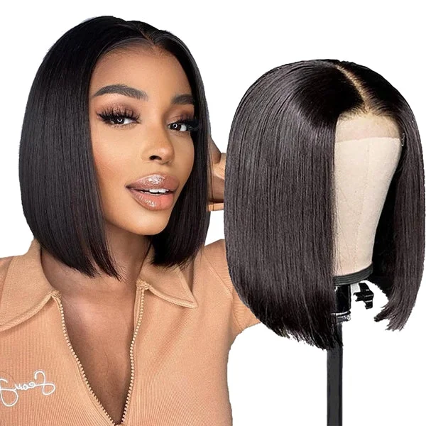 Bob wig made from high - quality synthetic fibersTK Live Special Offer 10inch Bob Wig Low to $59.99 13x1 T Part Lace Wig Short Bob Wigs