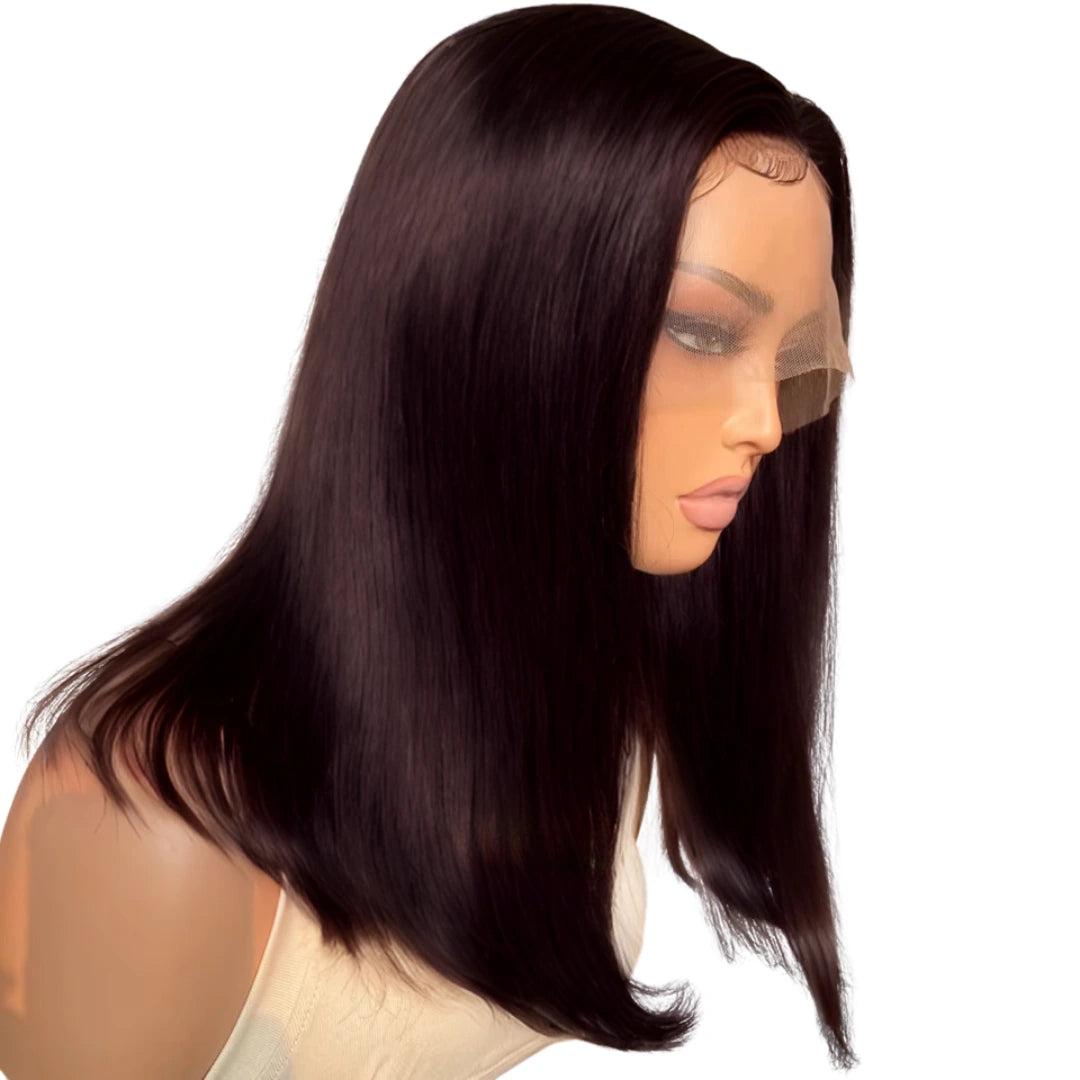 Vossmi HD Melting 13x5 Bob Style Lace Wig Straight 14" - Natural