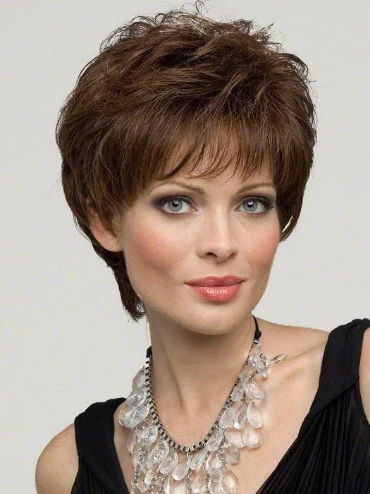 Adjustable - cap long - length wig for a comfortable fitAubrey | Human Hair/ Synthetic Wig (Hand-Tied)