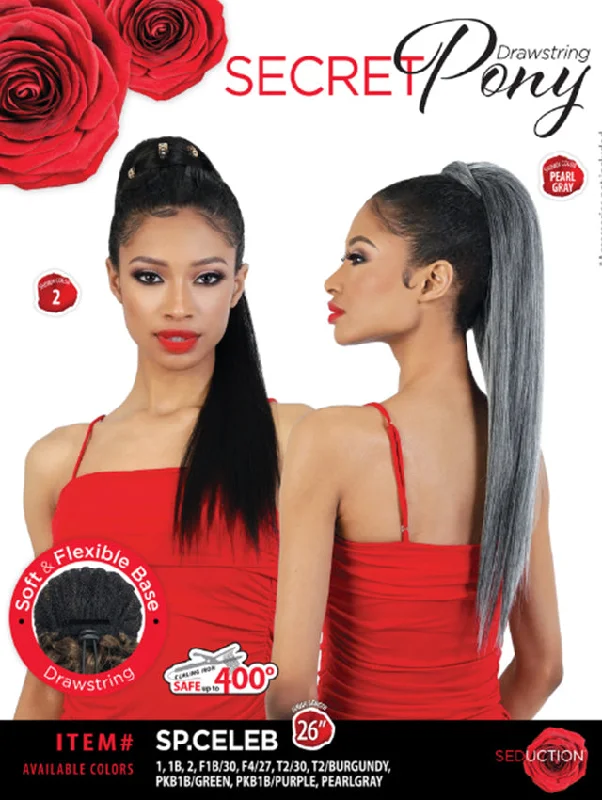 Human hair ponytails with a natural shine for a luxurious lookSeduction Secret Pony Drawstring - SP.CELEB