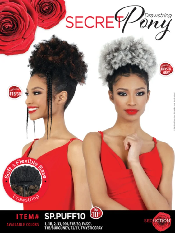 Ponytails with a natural - looking scalp for a more realistic appearanceSeduction Secret Pony Drawstring - SP.PUFF10