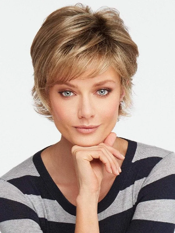 Adjustable - cap long - length wig for a comfortable fitBoost | Short Synthetic Wig (Basic Cap)