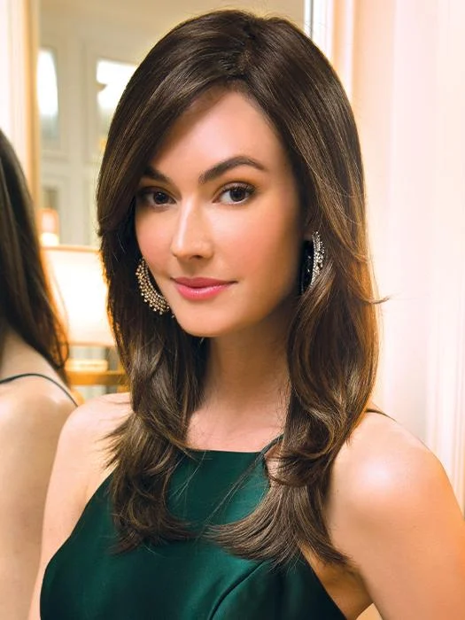 Long - length wig with a side - part for a more flattering lookBrandi by Amore  | Monofilament Top