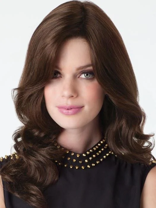 Long - length wig with a middle - part for a classic and elegant styleCharlotte (Wavy) by Amore | Remy Human Hair Lace Front Wig | CLOSEOUT