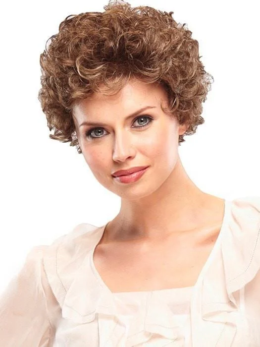 Long - length wig with a honey - blonde color for a warm and sunny appearanceCharm Petite by Jon Renau | Curly Wig for Women | CLOSEOUT