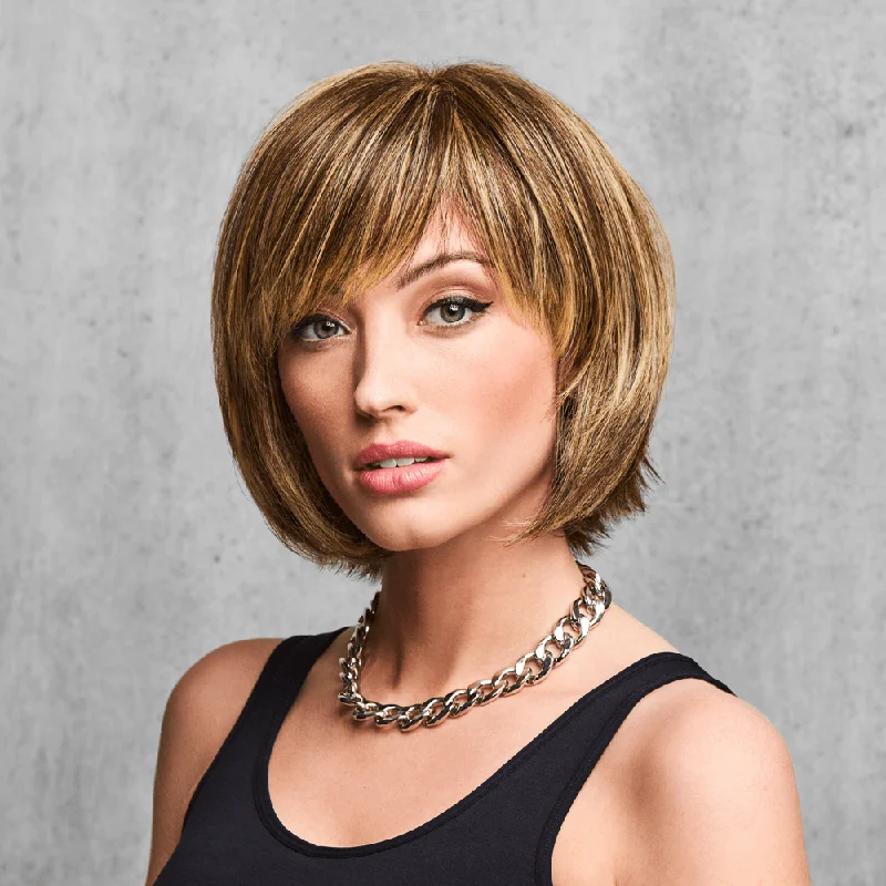 Long - length wig with a pre - bleached knot for a natural - looking scalpFlirty Fringe Bob by Hairdo