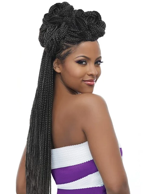 Ponytails for a gym workout with moisture - wicking propertiesHarlem 125 10X GOGO Crochet Braid 26"(GB10X)