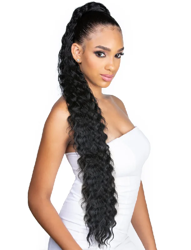 Ponytails made from recycled materials for an eco - friendly optionHarlem 125 Samba Wrap Ponytail Drawstring - SW004