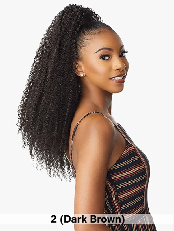 Ponytails with a natural - looking scalp for a more realistic appearanceSensationnel Instant Pony Wrap Ponytail - KINKY CURL 24