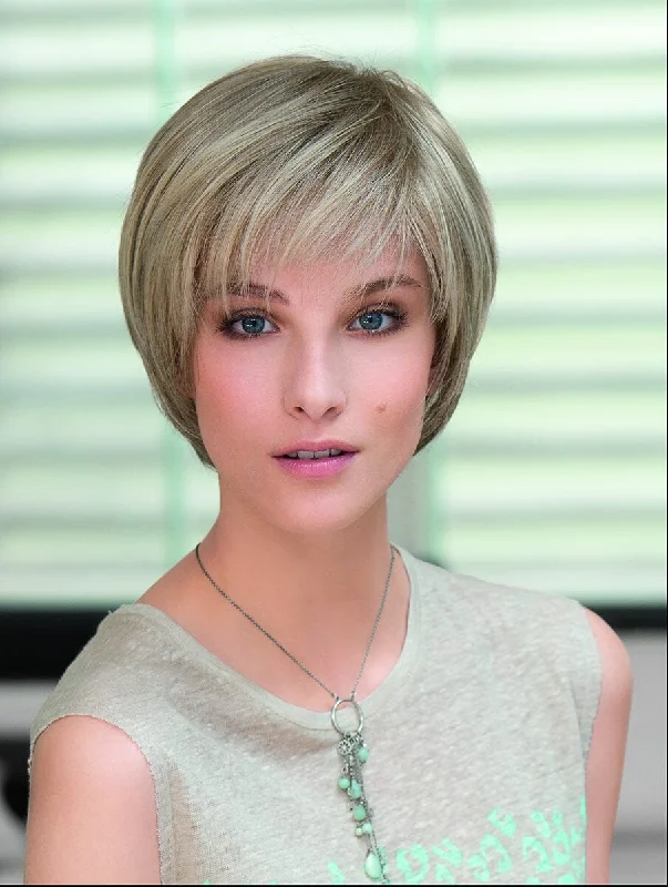 Long - length wig with a platinum - blonde color for a bold and trendy lookIdeal Remy Human Hair Top Piece by Ellen Wille