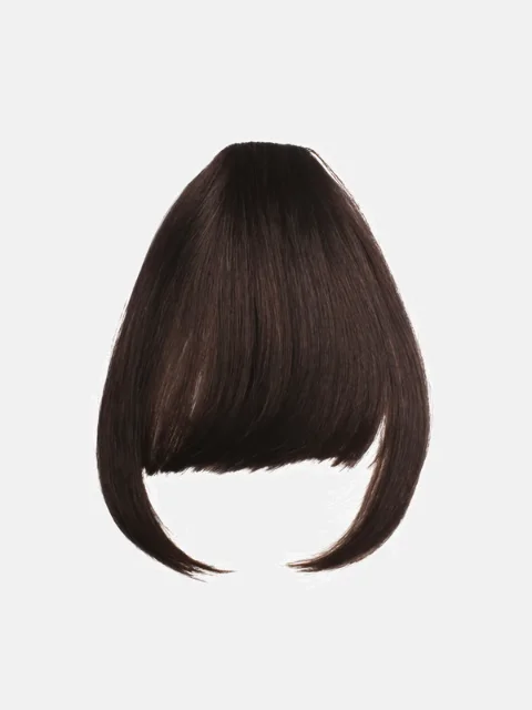 Ponytails with a side - swept bang for a flattering and stylish lookVivica A Fox Human Hair Snap Bang Hair Piece - FRONT