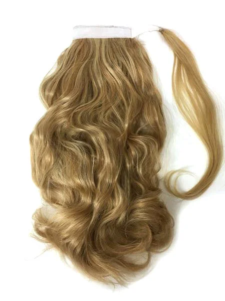 Ponytails for a gym workout with moisture - wicking propertiesWrap Around 100% Human Hair Ponytail Bodywave 14"