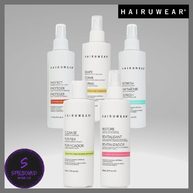 Short wig with a gradient color for a modern and stylish appearance5 Piece Synthetic Hair Care Bundle Kit by HairUWear