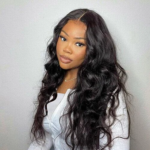 Lace - front wavy wig for a realistic hairline18-32 inch 5x5 Lace Closure Human Hair Wigs Body Wave Lace Wigs