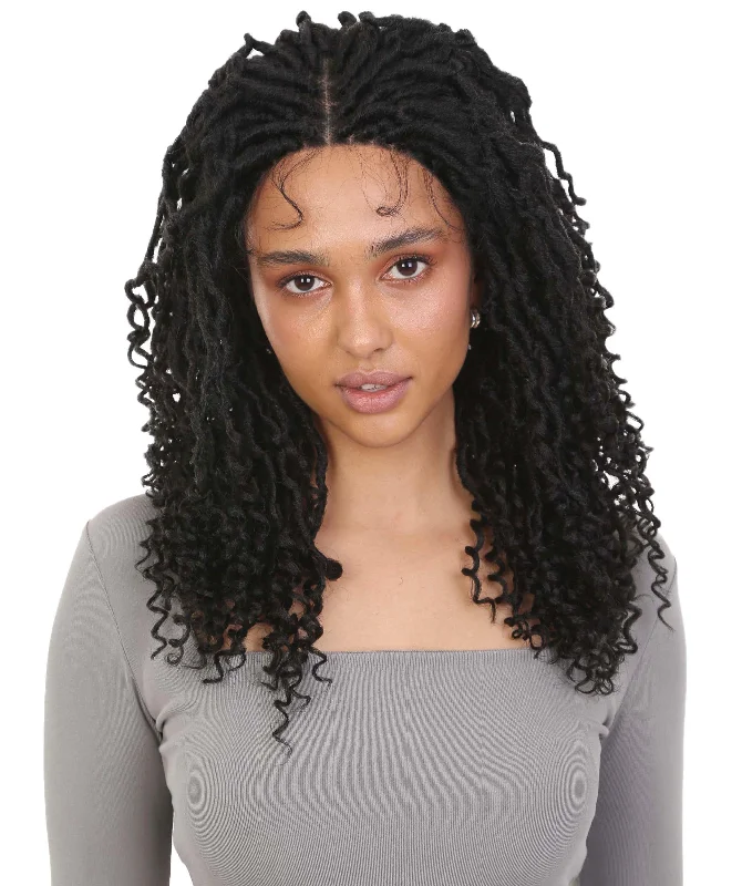 Curly wig with a side - swept bang for a sophisticated lookAngel