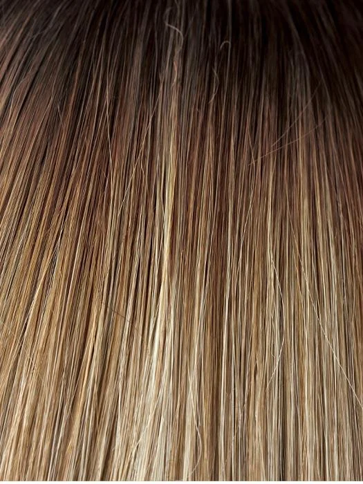 SPRING-HONEY-R | Medium Blond with Light Blonde highlights with Dark Roots