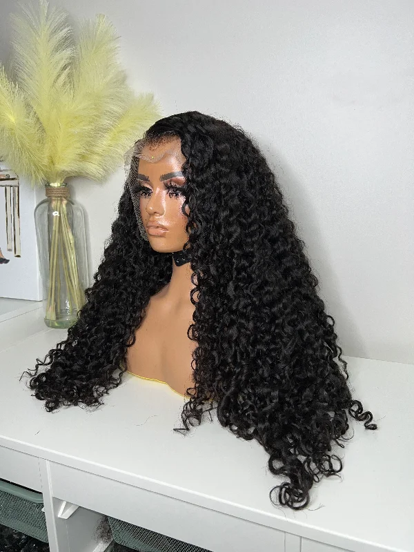 Lace - front curly wig for a seamless hairlineBEA BURMESE CURLY 13x6 READY TO SHIP UNIT