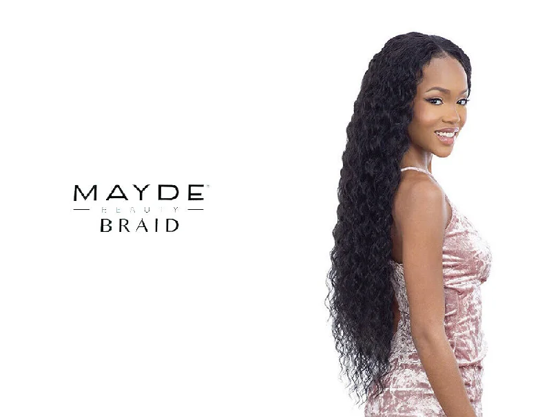 Ponytails made from recycled materials for an eco - friendly optionMAYDE BEAUTY BLOOM BUNDLE WEAVE WET & CURLY 001 - 30"